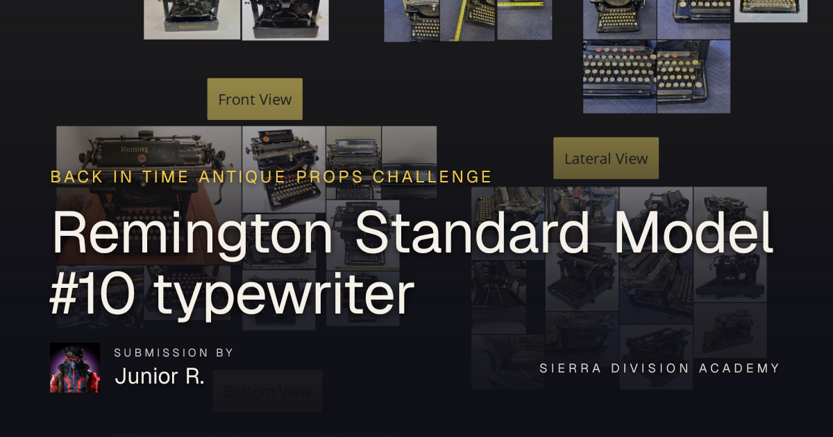 junnior Romero – Remington Standard Model #10 typewriter – BACK IN TIME ...